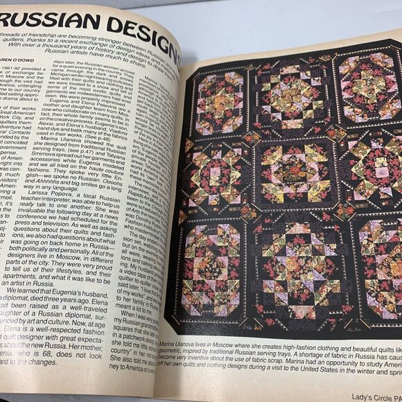 2 Lady's Circle Patchwork Quilts Magazines Dec 1992 & April 1993 Quilt Patterns - Picture 6 of 11